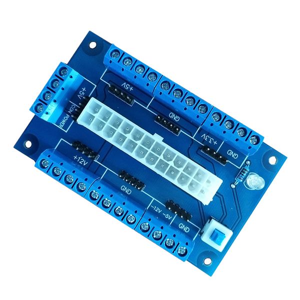 atx pc benchtop power board, 24 pin компьютер atx power supply breakout adapter модуль 12v, 5v, 3.3v, -12в
atx pc benchtop power board, 24 pin компьютер atx power supply breakout adapter модуль 12v, 5v, 3.3v, -12в