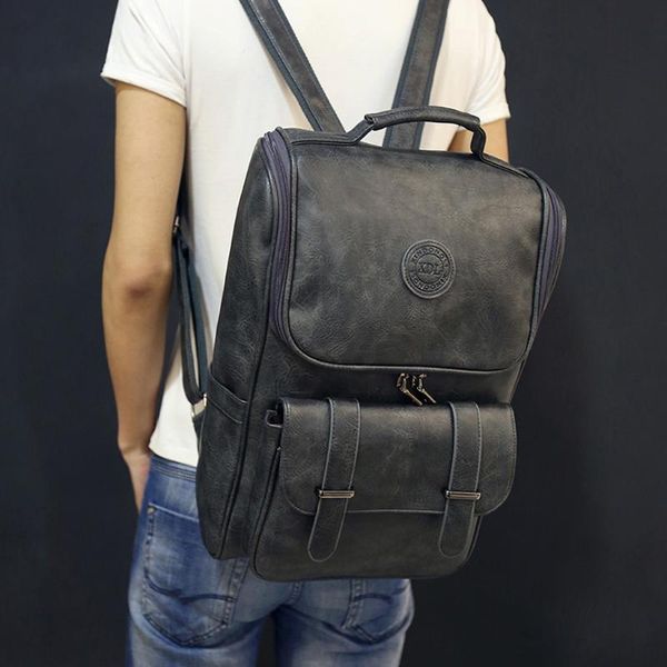 men backpack leather anti-thief lapbackpack casual retro business travel simple wild man bag schoolbag
men backpack leather anti-thief lapbackpack casual retro business travel simple wild man bag schoolbag