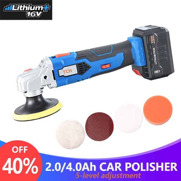 tch waxing machine with 16v lithium battery portable cordless car polisher 5-level adjustable speed polishing machine m10 thread
tch waxing machine with 16v lithium battery portable cordless car polisher 5-level adjustable speed polishing machine m10 thread