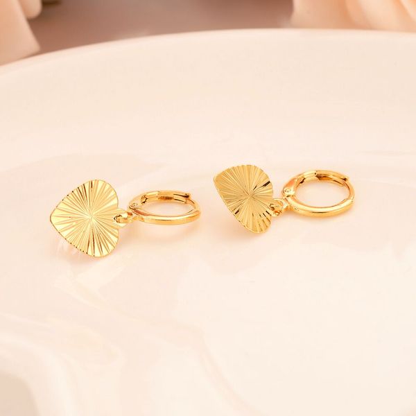 yellow solid gold gf heart earrings women girl love trendy jewelry radiance for african arab middle eastern, Silver
yellow solid gold gf heart earrings women girl love trendy jewelry radiance for african arab middle eastern, Silver