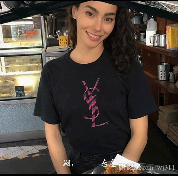 new summer women tees t-shirt sequin embroidered round neck fashion slim short-sleeve t-shirt cotton casual ladies clothing chemise, White
new summer women tees t-shirt sequin embroidered round neck fashion slim short-sleeve t-shirt cotton casual ladies clothing chemise, White