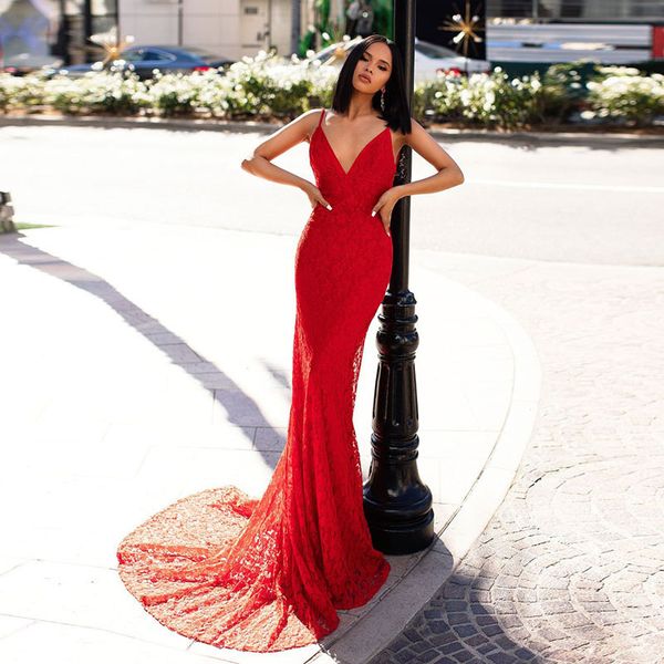 lorie banquet evening long dress skirt female 2019 spaghetti strap party dress red lace deep v neck dinner prom dresses, White;black
lorie banquet evening long dress skirt female 2019 spaghetti strap party dress red lace deep v neck dinner prom dresses, White;black