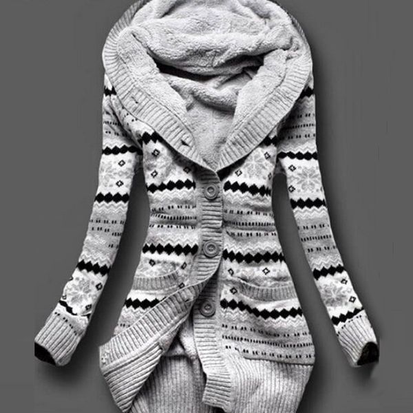 women winter thick hooded cardigans sweaters fleece warm solid loose knitted coat long sleeve knitwear outerwear, White
women winter thick hooded cardigans sweaters fleece warm solid loose knitted coat long sleeve knitwear outerwear, White