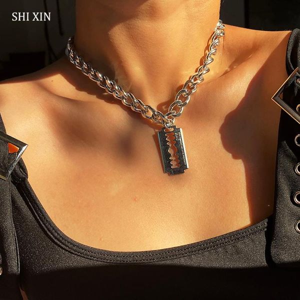 shixin gothic blade pendant necklace for women punk chunky chain choker necklace 2020 hip hop fashion statement jewelry, Golden;silver
shixin gothic blade pendant necklace for women punk chunky chain choker necklace 2020 hip hop fashion statement jewelry, Golden;silver