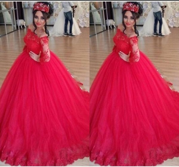 vestido de noiva 2019 new ball gown red wedding dress long sleeve ball gown lace appliques bridal gowns court train romantic bridal gowns, White
vestido de noiva 2019 new ball gown red wedding dress long sleeve ball gown lace appliques bridal gowns court train romantic bridal gowns, White