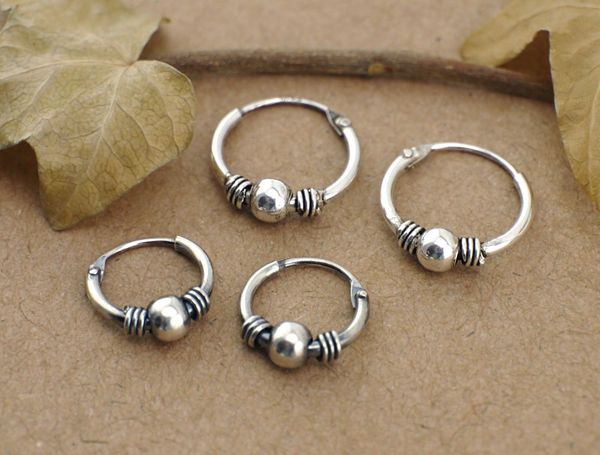 925 solid sterling silver bali huggie hoop endless nose ring earrings 10/12 mm a1331, Golden;silver
925 solid sterling silver bali huggie hoop endless nose ring earrings 10/12 mm a1331, Golden;silver