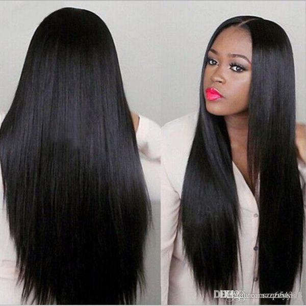 beauty brazilian hair long straight wig with bangs black color heat resistant synthetic wig+wig cap edcs
beauty brazilian hair long straight wig with bangs black color heat resistant synthetic wig+wig cap edcs