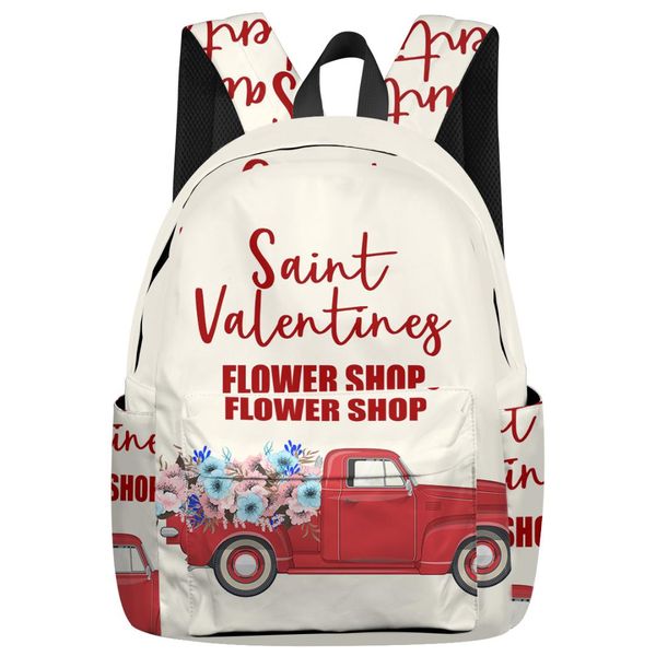 a red car full of flowers on valentine's day backpack for teenage travel bags school bags backpack interior key chain holder
a red car full of flowers on valentine's day backpack for teenage travel bags school bags backpack interior key chain holder