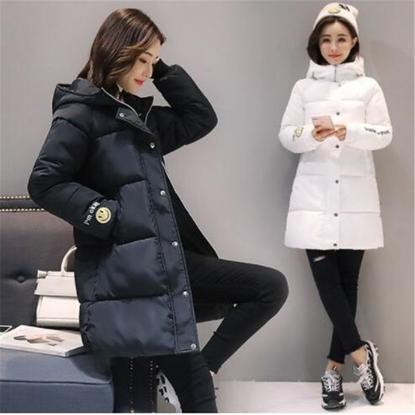 2019 new winter down jacket cotton women's long section thick coat hooded fashion coat, Black
2019 new winter down jacket cotton women's long section thick coat hooded fashion coat, Black