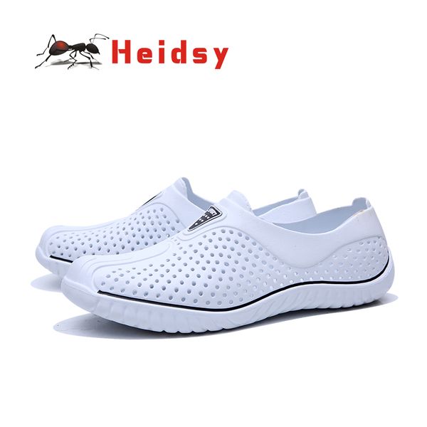 heidsy 2019 summer sandals men new fashion lightweight fretwork breathable casual shoes classics solid slip-on slippers hombre, Black
heidsy 2019 summer sandals men new fashion lightweight fretwork breathable casual shoes classics solid slip-on slippers hombre, Black
