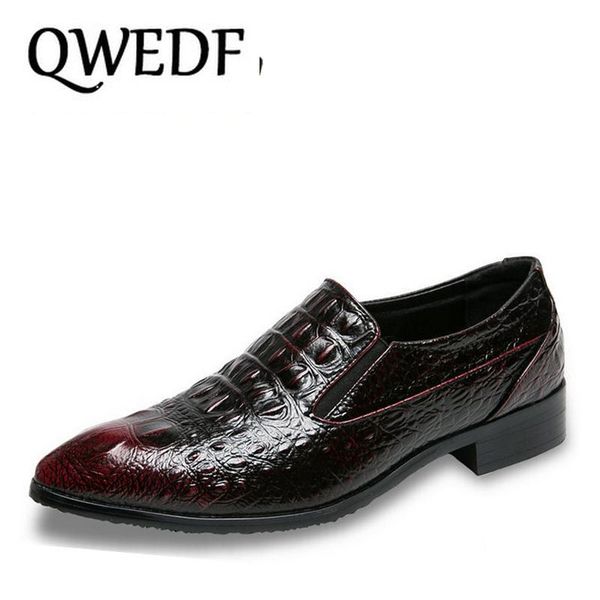 qwedf 2019 new fashion wedding dress shoes crocodile stripes gentleman men dress leather shoes business loafers f1-83, Black
qwedf 2019 new fashion wedding dress shoes crocodile stripes gentleman men dress leather shoes business loafers f1-83, Black