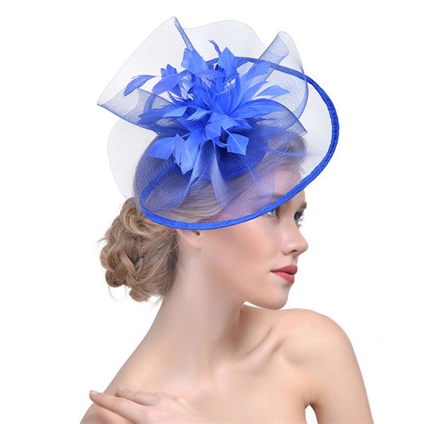 women elegant fascinator headdress banquet party circular hats cocktail bridal gauze flower hair clip feather mesh wedding
women elegant fascinator headdress banquet party circular hats cocktail bridal gauze flower hair clip feather mesh wedding