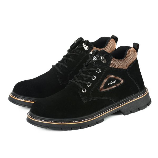 plus size mens casual steel toe cap working safety boots construction site worker soft leather shoes outdoor security ankle boot, Black
plus size mens casual steel toe cap working safety boots construction site worker soft leather shoes outdoor security ankle boot, Black