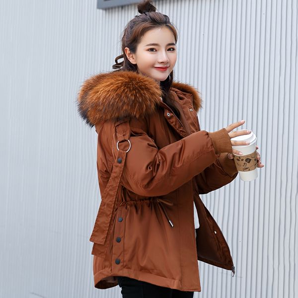 new design 2019 winter jas women hooded with bontkraag women's violated jas fashion korean style parka, Black
new design 2019 winter jas women hooded with bontkraag women's violated jas fashion korean style parka, Black