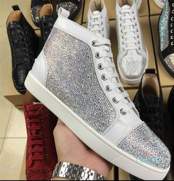 2018 new size:35-47 special offer suede & black rhinestone strass red bottom men flat red sole shoes high-sneaker lace-up casual cct1
2018 new size:35-47 special offer suede & black rhinestone strass red bottom men flat red sole shoes high-sneaker lace-up casual cct1