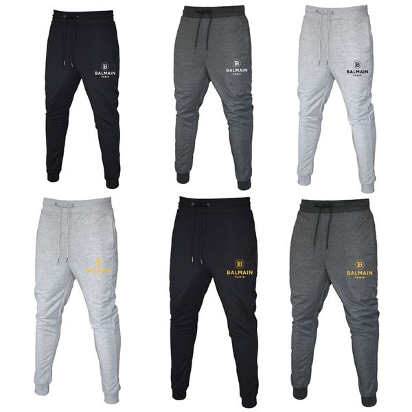 

Balmain Jogger Брюки Чинос Тощие Бегуны Камуфляж Мужчины Новая Мода Шаровары Длинные Однотонные Брюки Мужские Брюки