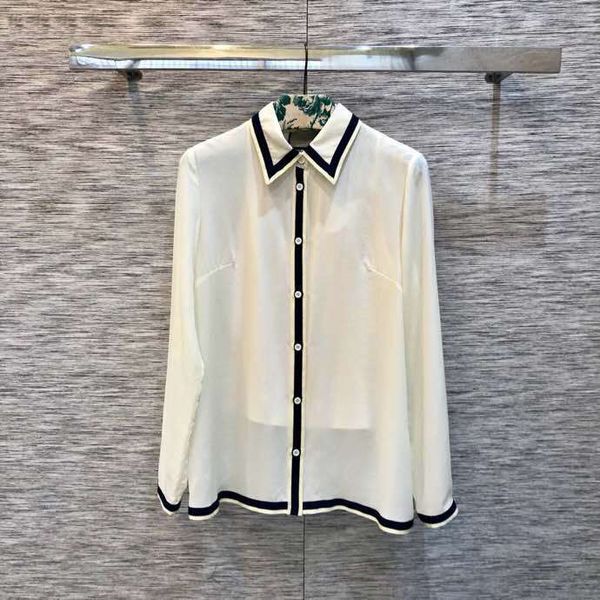 2019 office lady fashion women's shirt single breasted solid two-piece female shirt long sleeves, White
2019 office lady fashion women's shirt single breasted solid two-piece female shirt long sleeves, White