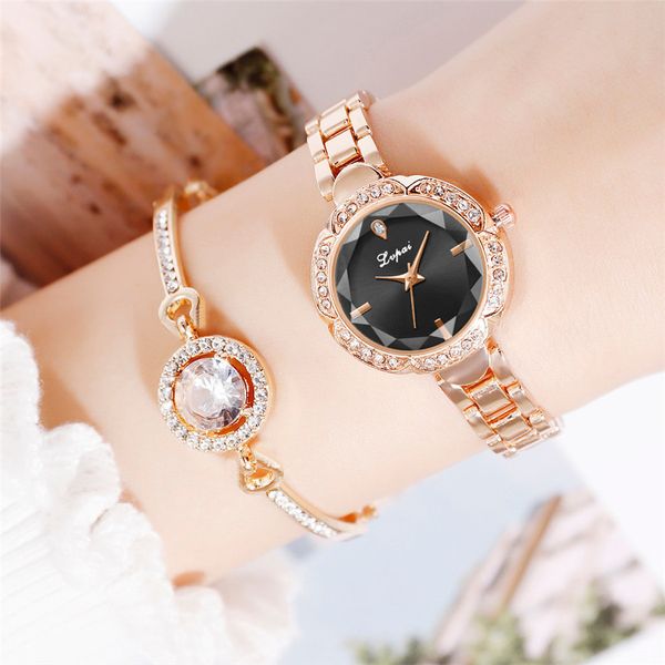 2019 women's watch fashion clock quartz women's watch 2-piece simple exquisite bracelet montre y20, Slivery;brown
2019 women's watch fashion clock quartz women's watch 2-piece simple exquisite bracelet montre y20, Slivery;brown