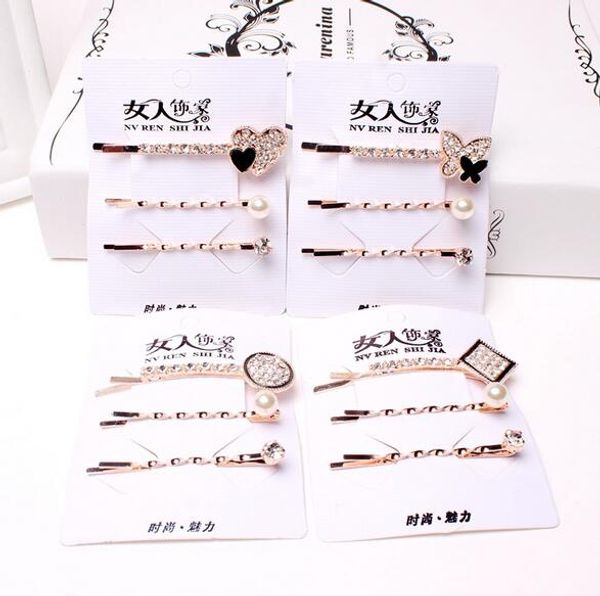 3pcs/set fashion women elegant love butterfly square round crystal pearl barrettes girls hair clips hairpin new hair accessories, Golden;white
3pcs/set fashion women elegant love butterfly square round crystal pearl barrettes girls hair clips hairpin new hair accessories, Golden;white