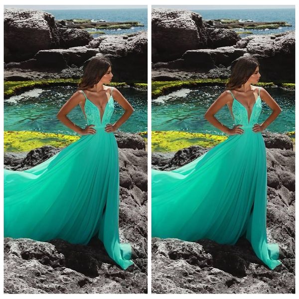 spaghetti strips a-line prom dresses lace appliques chiffon long formal sleeveless women vestidos de soiree customized evening wear, Black
spaghetti strips a-line prom dresses lace appliques chiffon long formal sleeveless women vestidos de soiree customized evening wear, Black