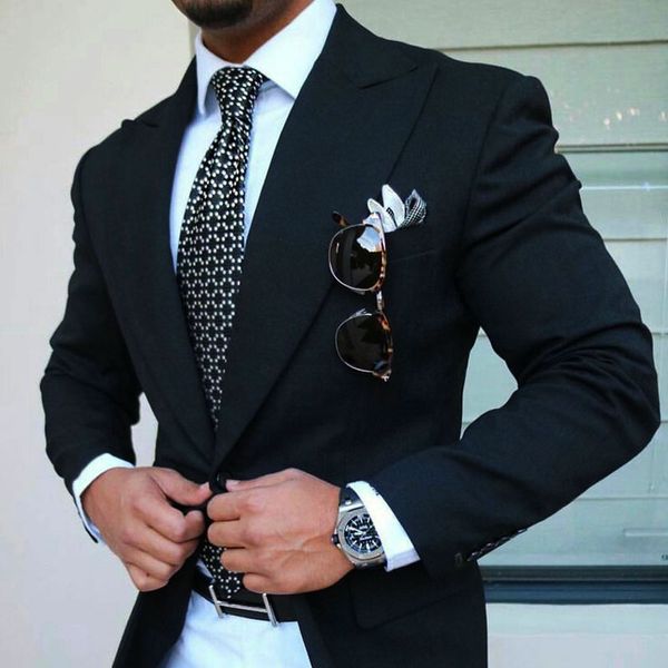 casual black suits for business men wedding groom tuxedo peak design man clothing costume homme prom party 2piece man oufits terno masculino, Black;gray
casual black suits for business men wedding groom tuxedo peak design man clothing costume homme prom party 2piece man oufits terno masculino, Black;gray