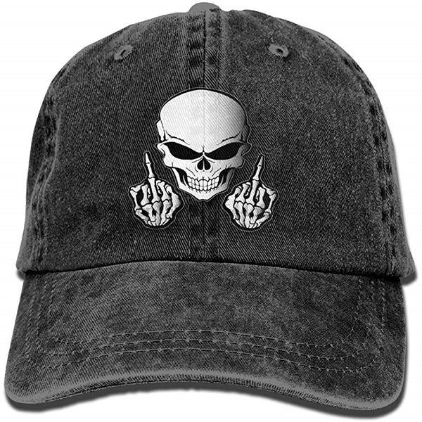 skull middle finger cowboy baseball cap for womens mens trucker style hats, Blue;gray
skull middle finger cowboy baseball cap for womens mens trucker style hats, Blue;gray