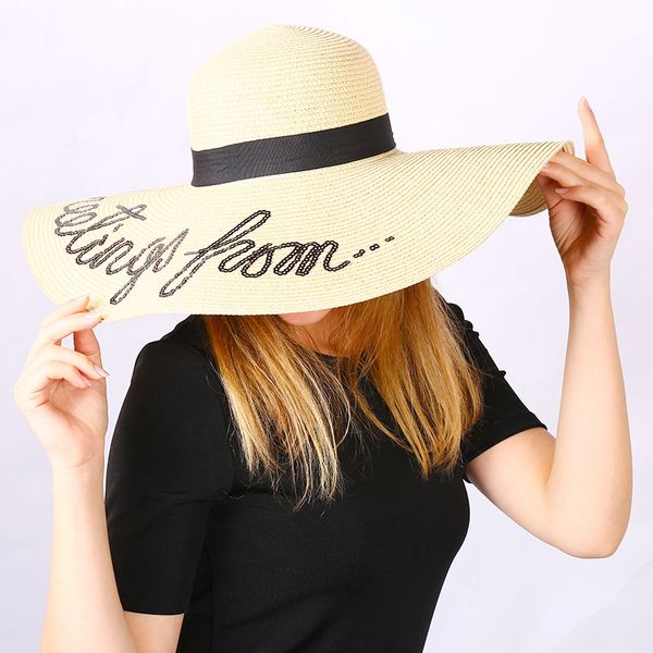 ladundi new summer female sun hat bow ribbon panama beach hats for women chapeu feminino sombrero floppy straw hat, Blue;gray
ladundi new summer female sun hat bow ribbon panama beach hats for women chapeu feminino sombrero floppy straw hat, Blue;gray