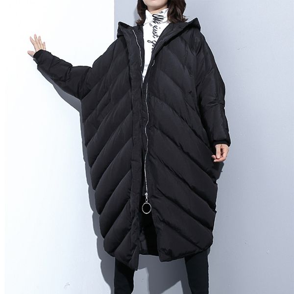 2018 winter new women thick warm hooded parka female fashion casual loose plus size jacket long sleeve profile outerwear z368, Black
2018 winter new women thick warm hooded parka female fashion casual loose plus size jacket long sleeve profile outerwear z368, Black