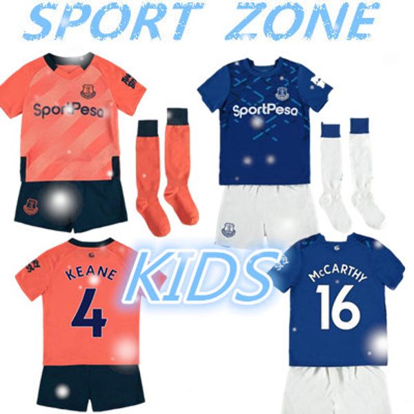 

kids kit 2019 2020 everton fc soccer jersey 19 20 richarlison home football shirt sigurdsson digne shirts camiseta maillot the foot, Black