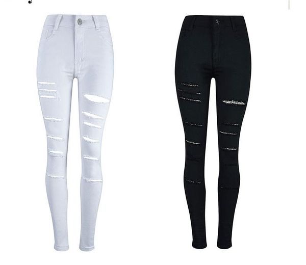 womens jeans ripped hole skinny female trousers pure color fashion personality ladies pencil pants 2020 spring distrressed, Blue
womens jeans ripped hole skinny female trousers pure color fashion personality ladies pencil pants 2020 spring distrressed, Blue
