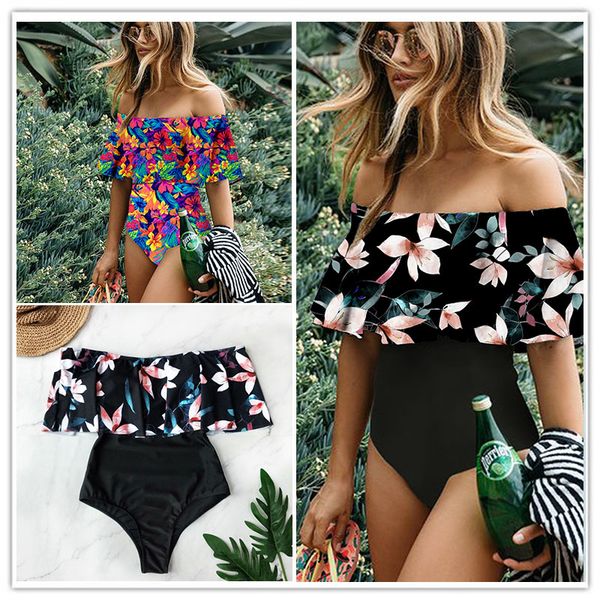 2020 new off the shoulder solid swimwear women one piece swimsuit female bathing suit ruffle monokini swim wear xl, White;black
2020 new off the shoulder solid swimwear women one piece swimsuit female bathing suit ruffle monokini swim wear xl, White;black