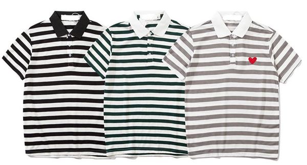 20cdg summer trend new luxury designer casual wild high-quality cotton breathable embroidery love classic stripes polo, White;black
20cdg summer trend new luxury designer casual wild high-quality cotton breathable embroidery love classic stripes polo, White;black