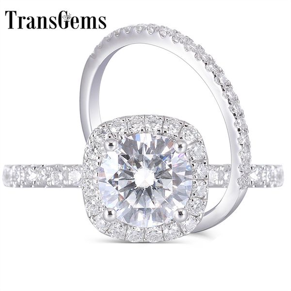 transgems 14k white gold 2ct 8mm f color moissanite engagement ring wedding band bridal set two pieces y19061203, Slivery;golden
transgems 14k white gold 2ct 8mm f color moissanite engagement ring wedding band bridal set two pieces y19061203, Slivery;golden