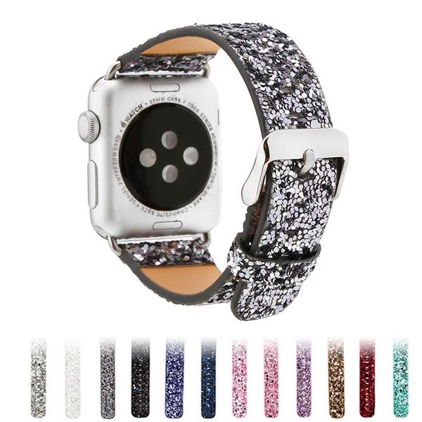 Shiny Glitter PU Leather Apple Watch Band for Apple Watch Strap Series 4 3 2 1 Bracelet Belt for iWatch 38mm 42mm Watchband
Shiny Glitter PU Leather Apple Watch Band for Apple Watch Strap Series 4 3 2 1 Bracelet Belt for iWatch 38mm 42mm Watchband