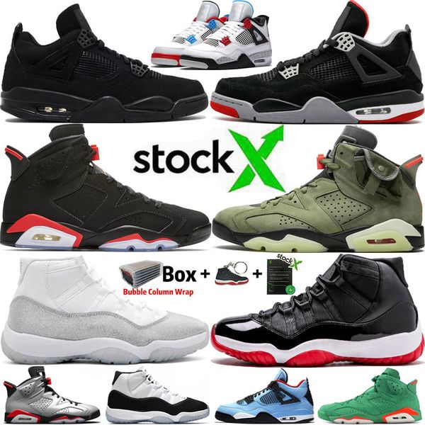 travis scotts 6 6s black cat what the 4 4s men basketball shoes bred space jam concord 45 legend blue 11 11s mens sports designer sneakers
travis scotts 6 6s black cat what the 4 4s men basketball shoes bred space jam concord 45 legend blue 11 11s mens sports designer sneakers