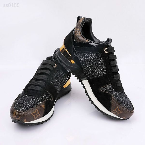 2019 personality european and american autumn and winter stitching high-grade suede sports women's shoes lace comfortable women's, Black
2019 personality european and american autumn and winter stitching high-grade suede sports women's shoes lace comfortable women's, Black