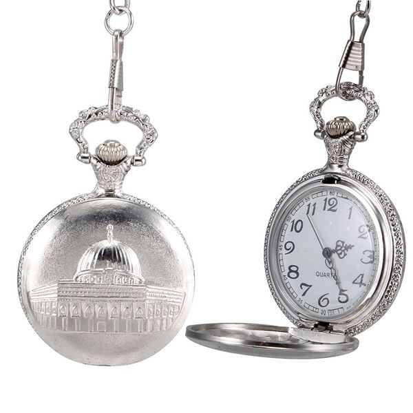 1pc men women quartz pocket watch silver castle pattern carved case with chain lxh, Slivery;golden
1pc men women quartz pocket watch silver castle pattern carved case with chain lxh, Slivery;golden