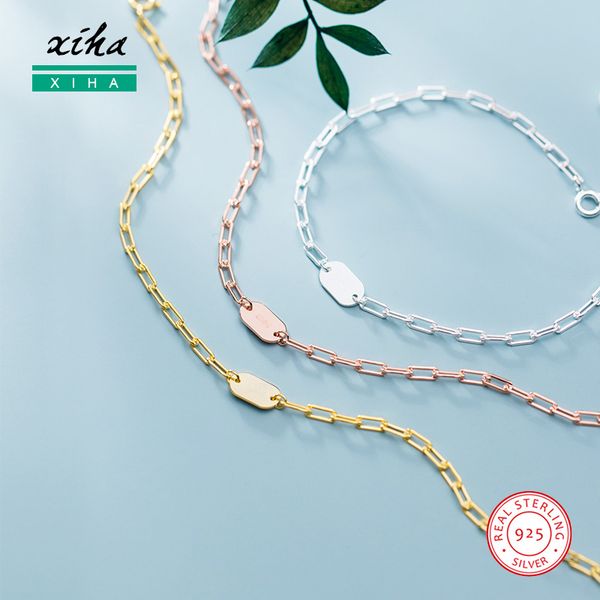 genuine 925 sterling silver bracelets for women girls kids geometric oval link chain bracelet simple minimalist jewelry 2020, Golden;silver
genuine 925 sterling silver bracelets for women girls kids geometric oval link chain bracelet simple minimalist jewelry 2020, Golden;silver