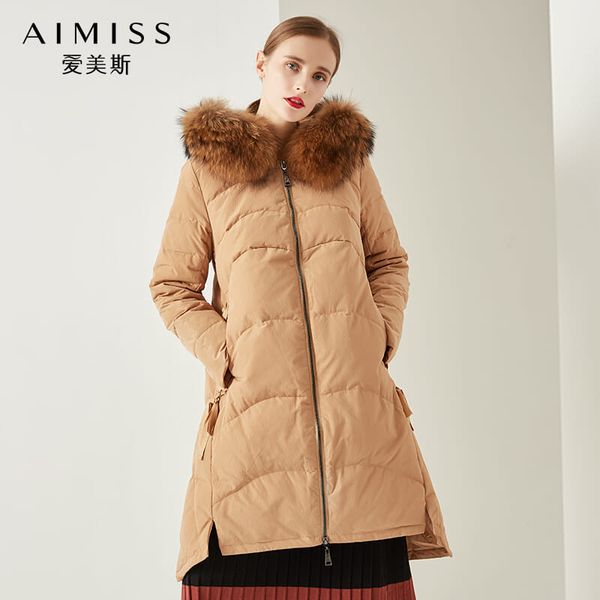 aimiss brand fashion women down jacekt real feather fur zippers thick warm lady long down coat long clothes for women, Black
aimiss brand fashion women down jacekt real feather fur zippers thick warm lady long down coat long clothes for women, Black