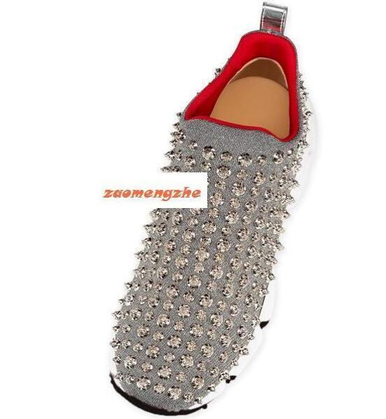 designer latest bottom sneakers sock donna flats with krystal spikes, red sole sneakers us 7, Black
designer latest bottom sneakers sock donna flats with krystal spikes, red sole sneakers us 7, Black