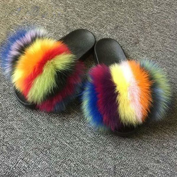 open toe плоские сандалии крытый теплый coolsa женщин фокс меха тапочки женский симпатичные пушистые плюшевые главная обувь casual furry вье, Black
open toe плоские сандалии крытый теплый coolsa женщин фокс меха тапочки женский симпатичные пушистые плюшевые главная обувь casual furry вье, Black