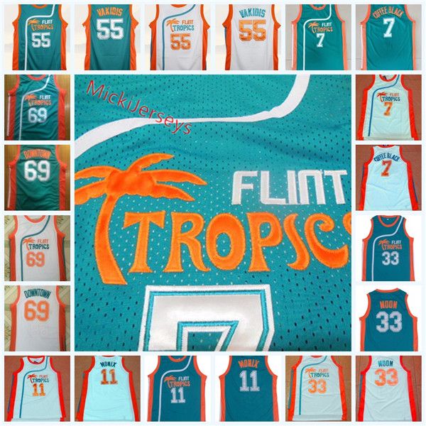 Mens Flint Tropics Semi-Pro Jackie Moon Jersey #11 ED Monix #7 Coffee Black #55 Vakidis #69 Downtown Semi-Pro Movie Basketball Jersey S-3XL
Mens Flint Tropics Semi-Pro Jackie Moon Jersey #11 ED Monix #7 Coffee Black #55 Vakidis #69 Downtown Semi-Pro Movie Basketball Jersey S-3XL