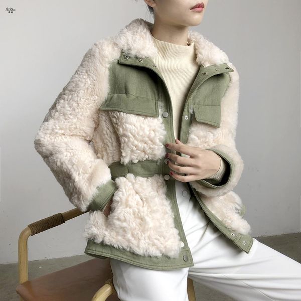 zizhen jacket natural lamb fur mandarin collar shorts double-faced fur overcoat 190903-5, Black
zizhen jacket natural lamb fur mandarin collar shorts double-faced fur overcoat 190903-5, Black