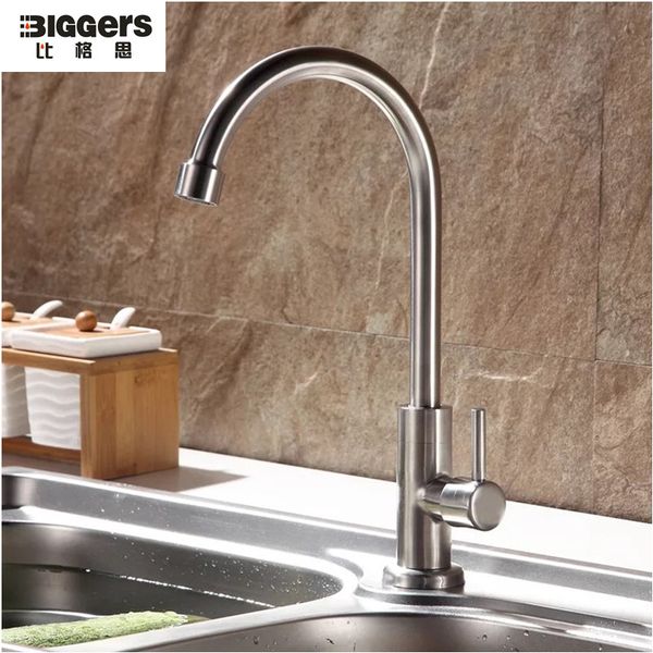 classic design 304 stainless steel single cold water kitchen faucet rotatable single handle kitchen sink tap
classic design 304 stainless steel single cold water kitchen faucet rotatable single handle kitchen sink tap