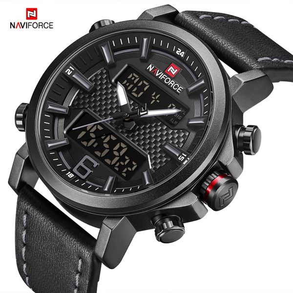 naviforce men watch digital wristwatch man 2018 new arrival watches leather sport date week display male quartz clock, Slivery;brown
naviforce men watch digital wristwatch man 2018 new arrival watches leather sport date week display male quartz clock, Slivery;brown