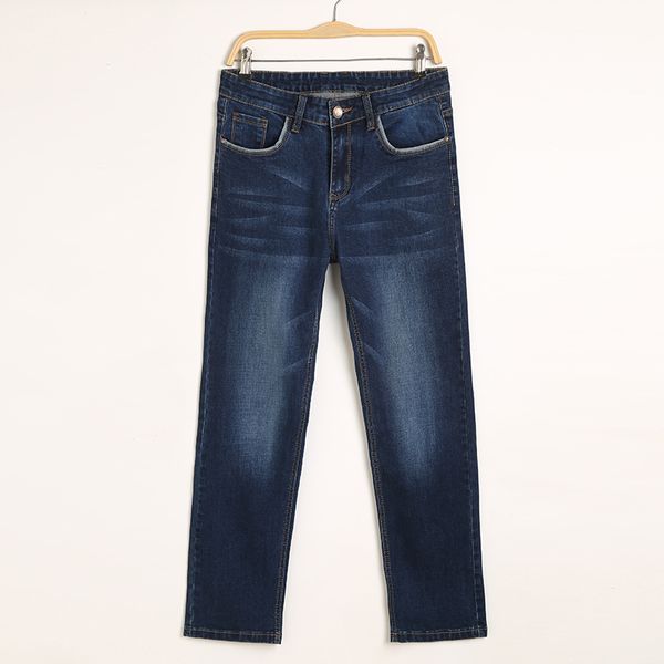 2018 spring autumn mens midweight stretch denim jeans casual fit loose relax trousers pants plus size 42 44, Blue
2018 spring autumn mens midweight stretch denim jeans casual fit loose relax trousers pants plus size 42 44, Blue