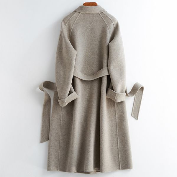long wool women 2020 double breasted korean jacket spring fall woolen coat overcoat abrigos mujer elegante b22y02669 kj5268, Black
long wool women 2020 double breasted korean jacket spring fall woolen coat overcoat abrigos mujer elegante b22y02669 kj5268, Black