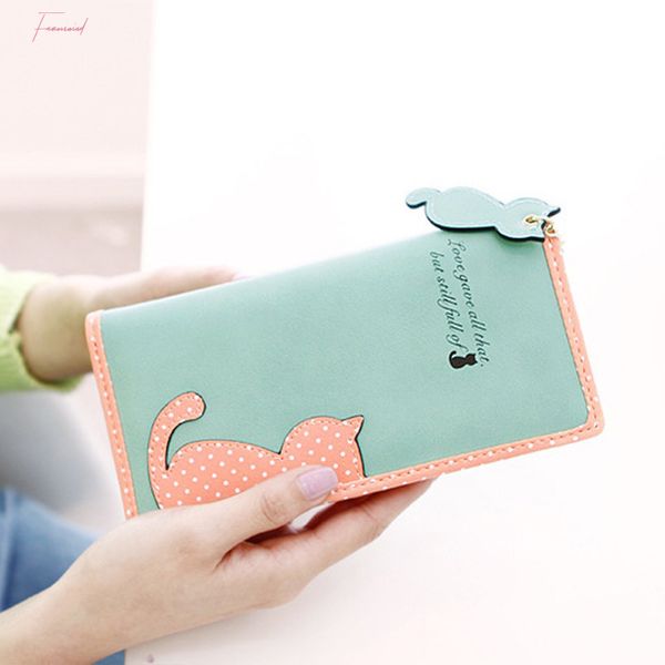 new women wallets long section female cute cat hit color wave point zipper wallet student purse new, Red;black
new women wallets long section female cute cat hit color wave point zipper wallet student purse new, Red;black