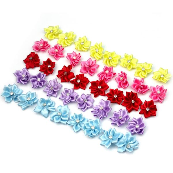 40pcs/lot cute satin ribbon fabric flower with rhinestone for baby girls headbands appliques decoration sewing craft 28mm
40pcs/lot cute satin ribbon fabric flower with rhinestone for baby girls headbands appliques decoration sewing craft 28mm