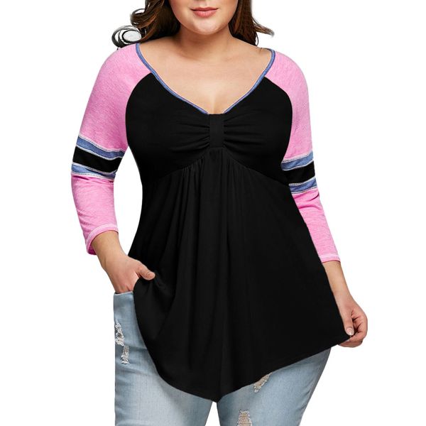 plus size 5xl womens and blouses vintage color block long sleeve blouse 2018 women clothes tunic ladies clothing, White
plus size 5xl womens and blouses vintage color block long sleeve blouse 2018 women clothes tunic ladies clothing, White
